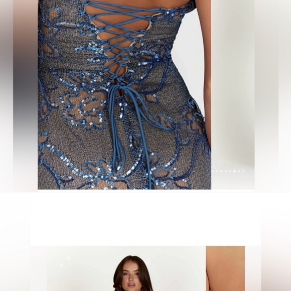 Meshki Harriet Sequin Maxi Dress XS - Picture 4 of 6